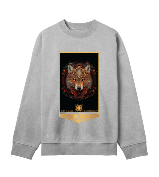 Fox Spirit Animal Mens Boxy Sweatshirt