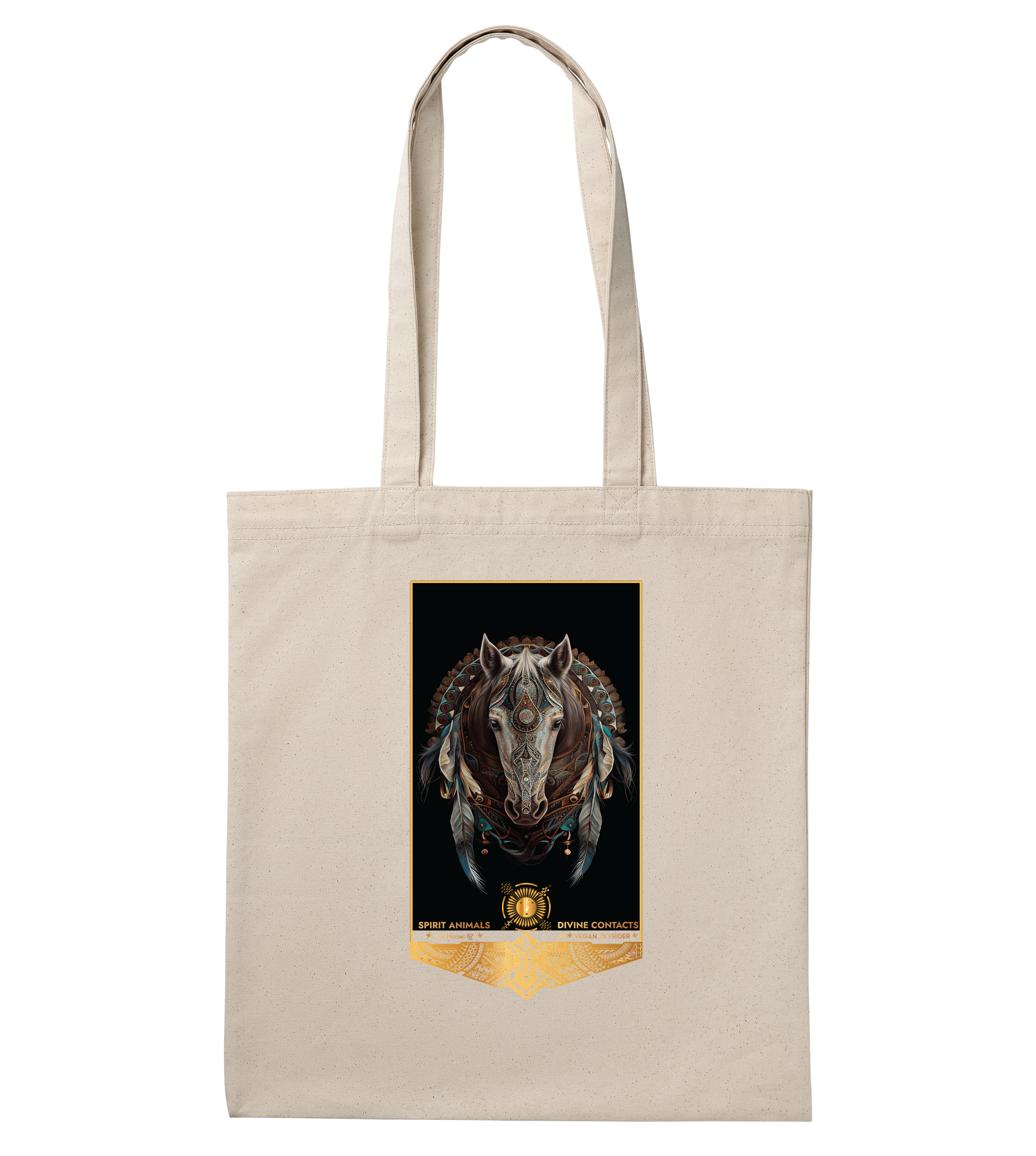 organic-cotton-designer-tote-bag-nature-spirit-animal-horse-vegan-slyrider