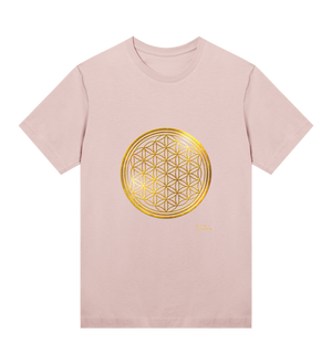 soft-pink-womens-regular-tshirt-golden-flower-of-life-symbole-veganskyrider