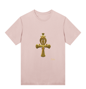 pink-womens-tshirt-golden-angkh-cross-motive-vegan-skyrider