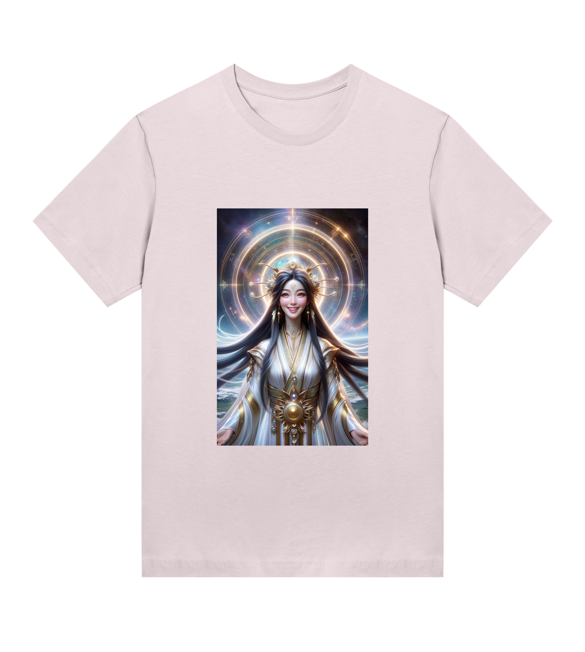 pink-sustainable-womens-t-shirt-kwan-yin-motive