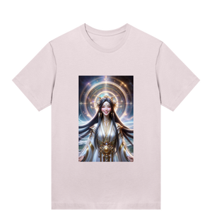 pink-sustainable-womens-t-shirt-kwan-yin-motive