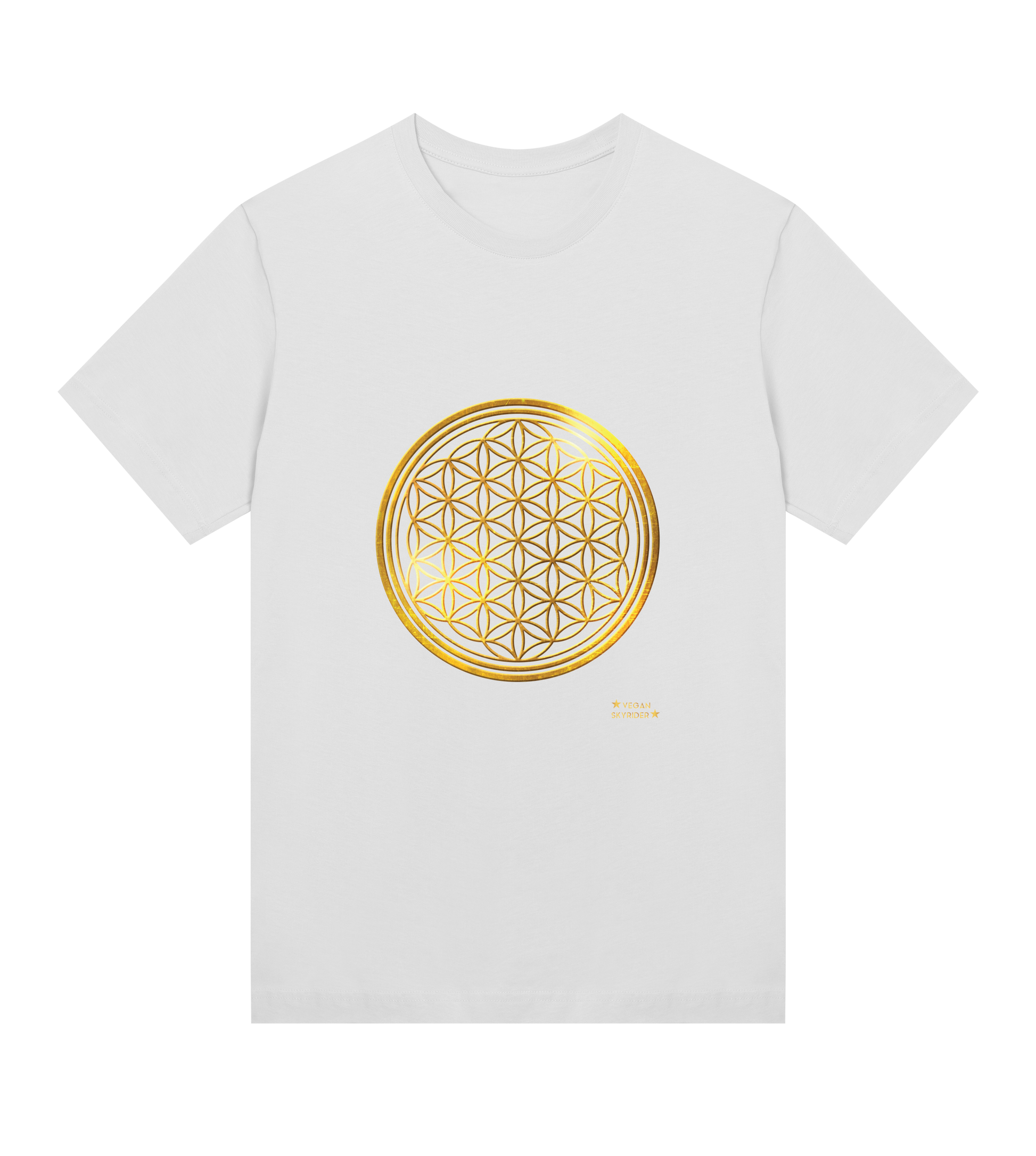 white-womens-regular-t-shirt-om-motive-gold-vegan-skyrider