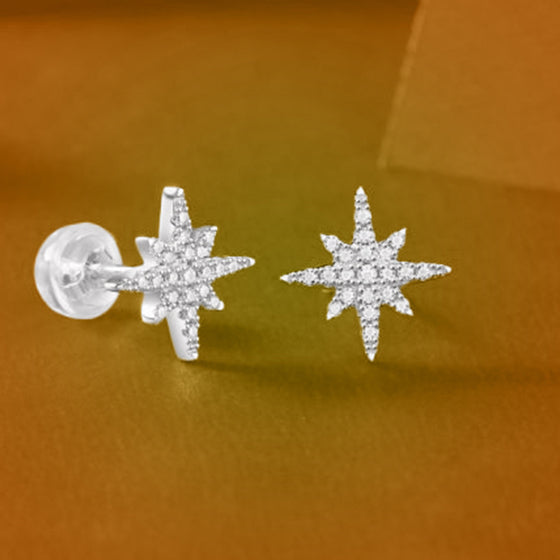 ethical-star-shaped-diamonds-moissanite-ear-studs-926-silver-vegen-jewlery