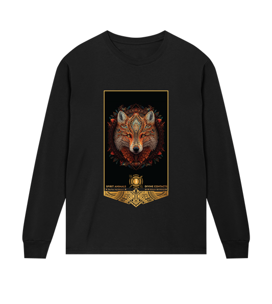 Fox Spirit Animal Mens Long Sleeve Tee