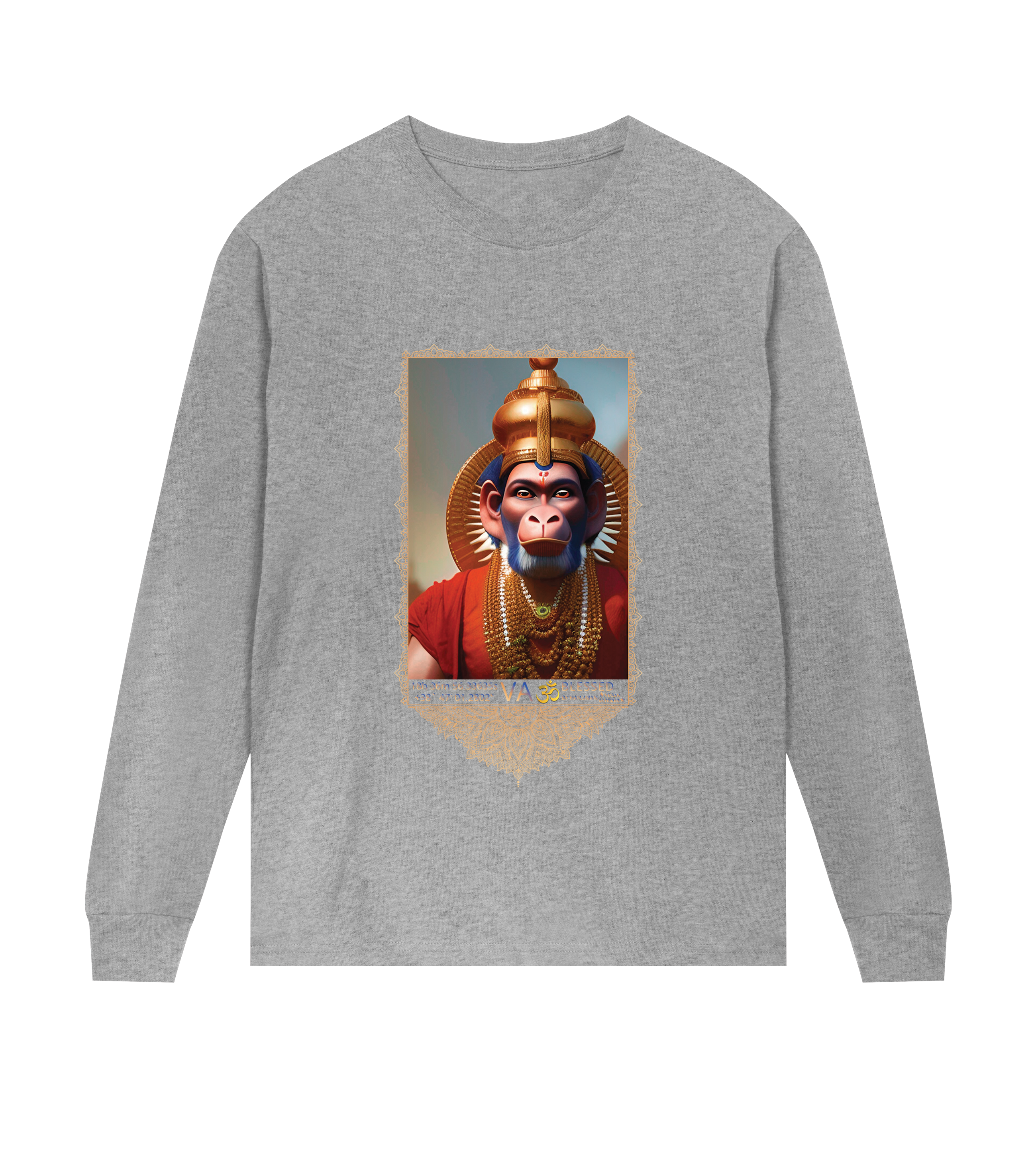 Hanuman Celestial Mens Regular Long Sleeve T-shirt
