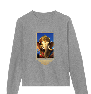 Ganesha Celestial Womens Long Sleeve T-shirt
