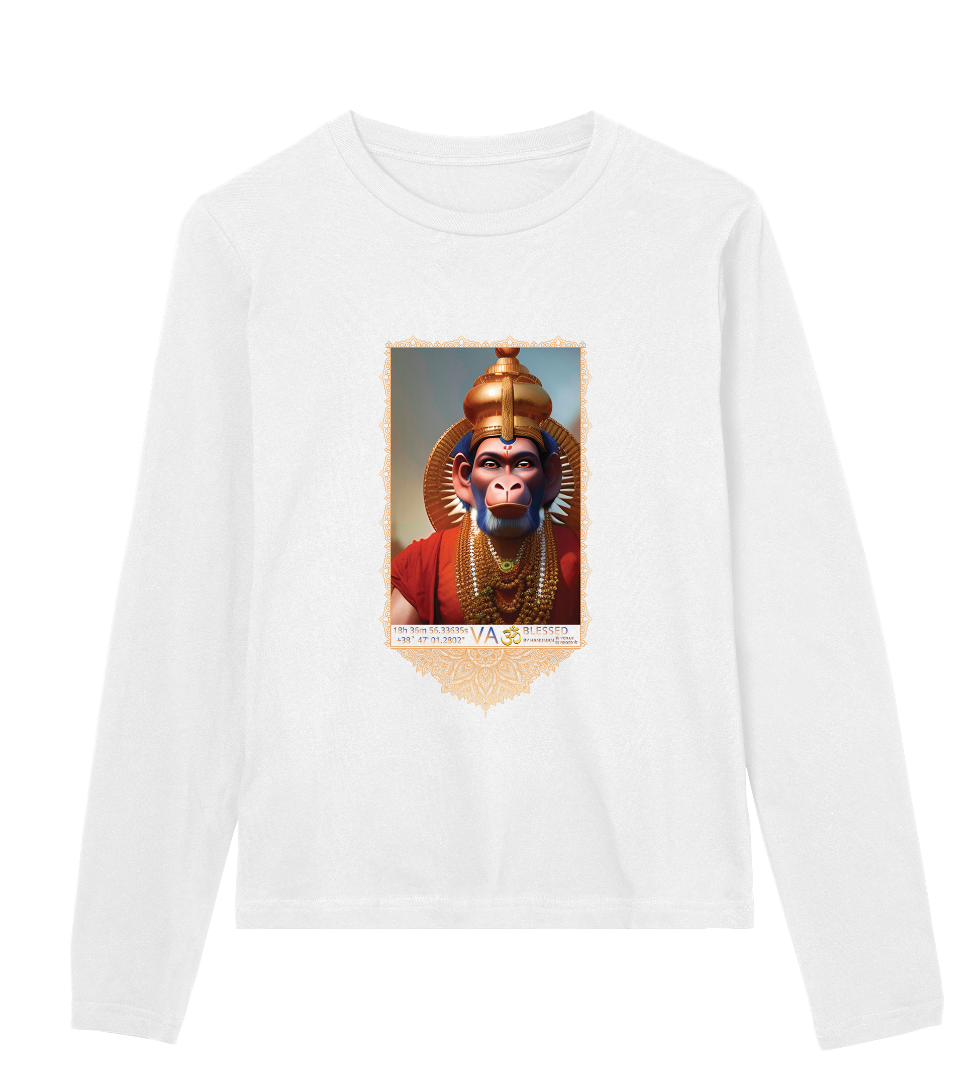 Hanuman Celestial Womans Regular Long Sleeve T-shirt
