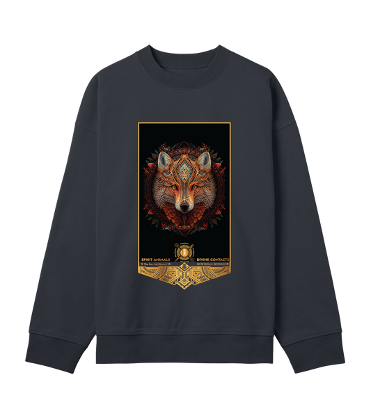 Fox Spirit Animal Mens Boxy Sweatshirt