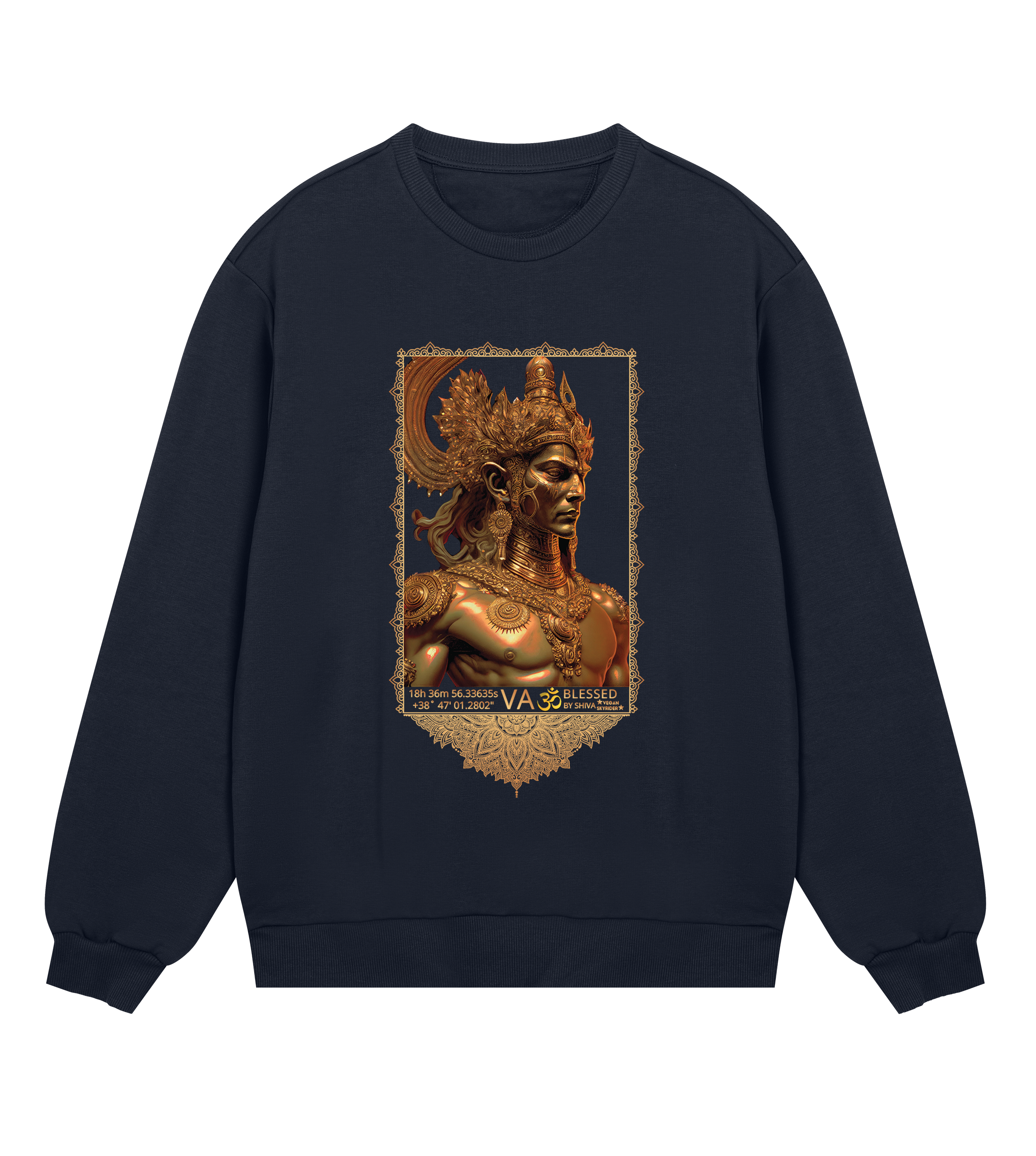 Shiva Celestial Mens Regular Sweatshirt