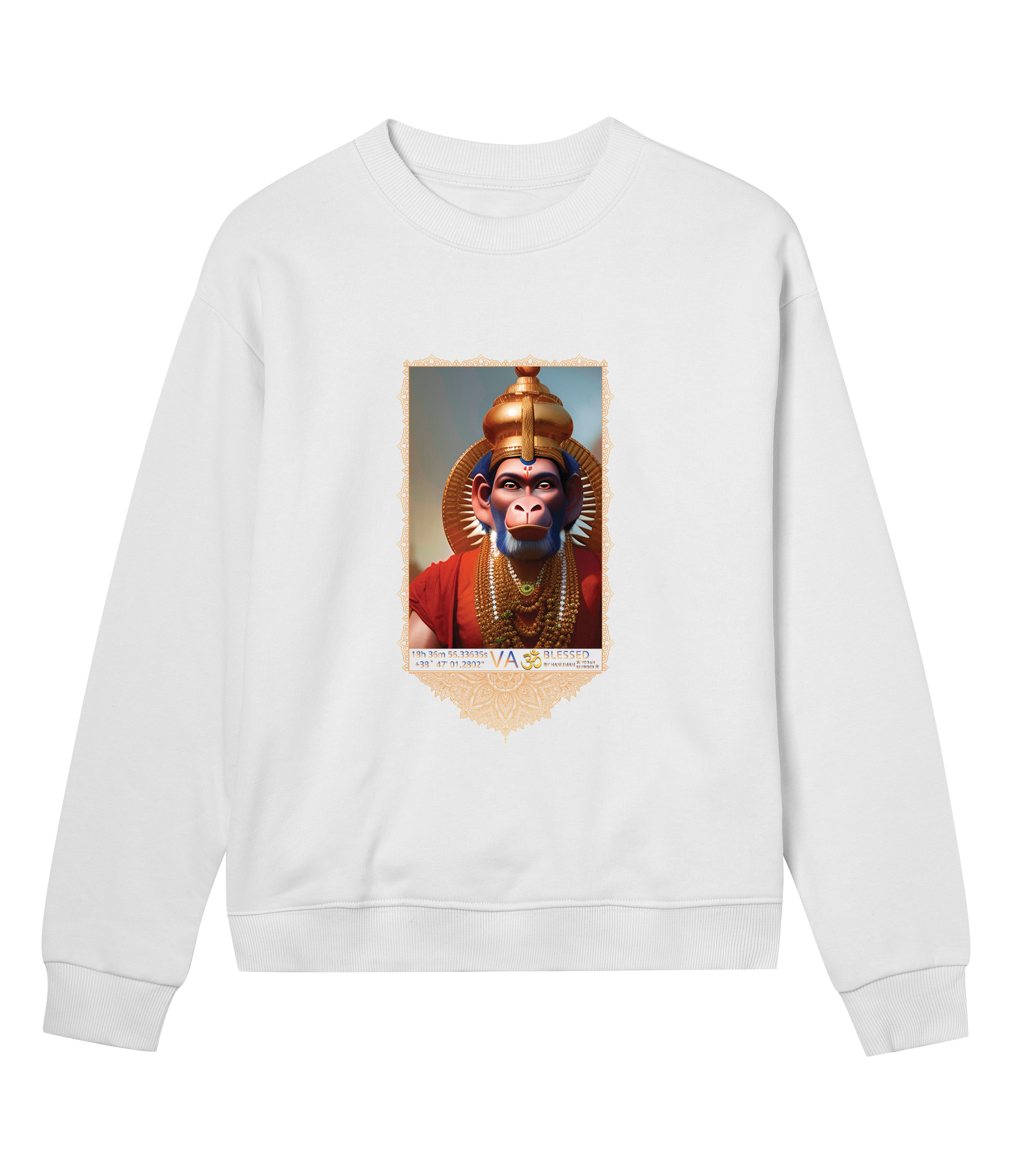 Hanuman Celestial Womans Regular Sweatshirt