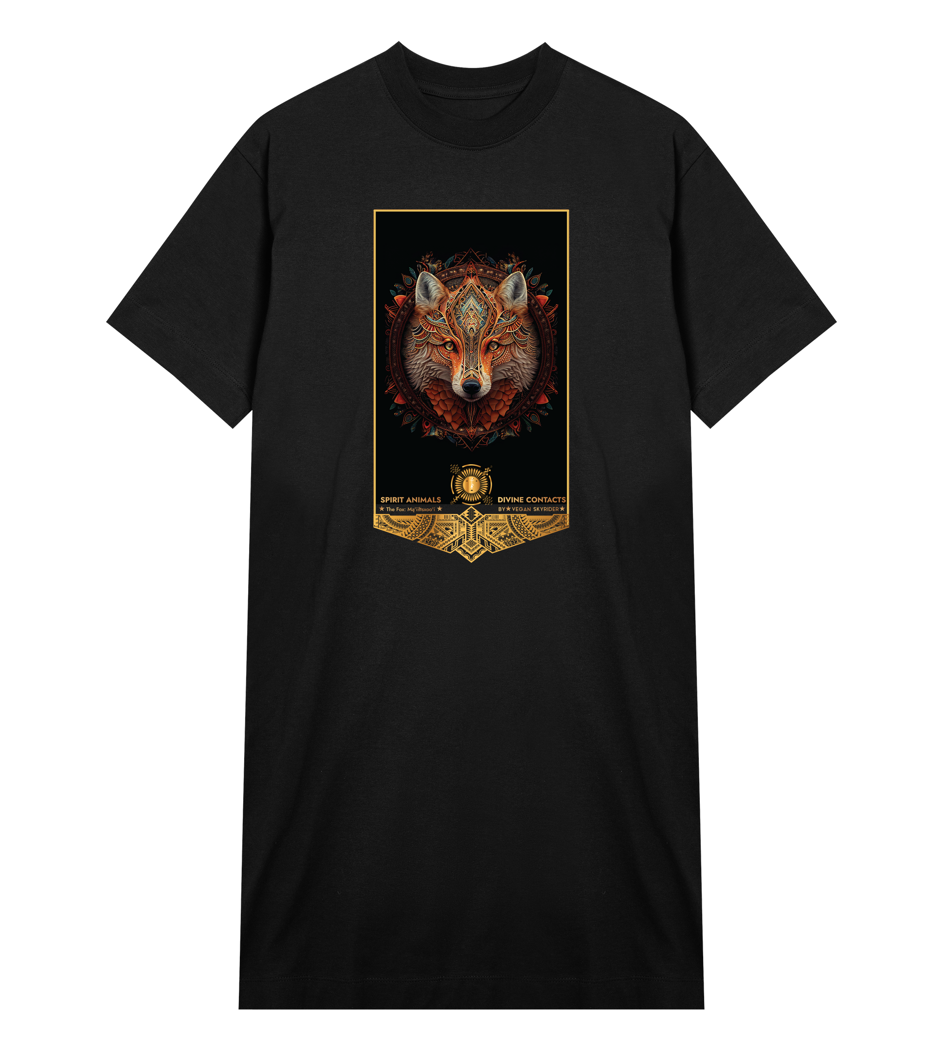 Fox Spirit Animal Womens T-shirt Dress