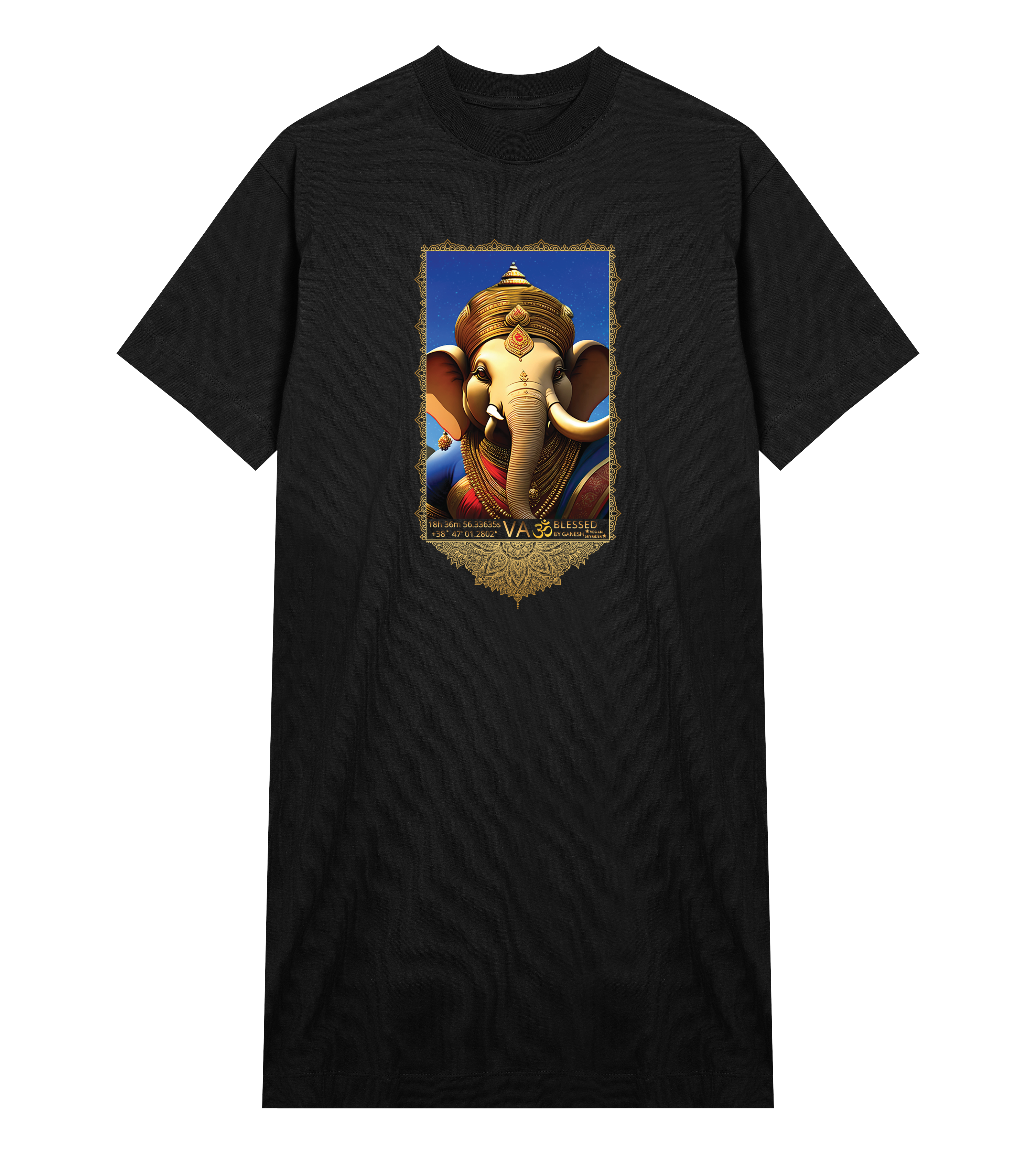 Ganesha Celestial Women`s  T-shirt Dress