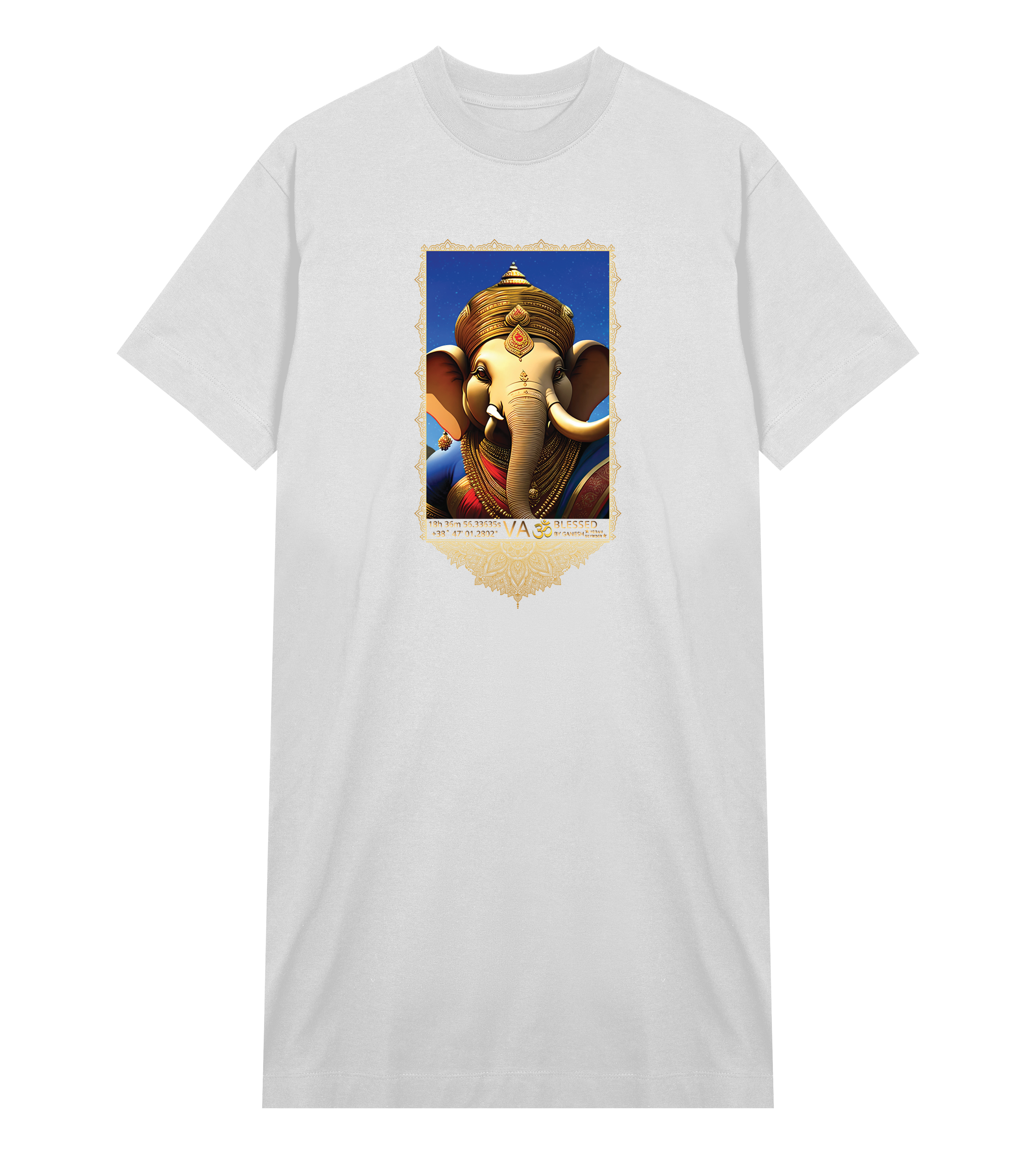 Ganesha Celestial Woman T-shirt Dress