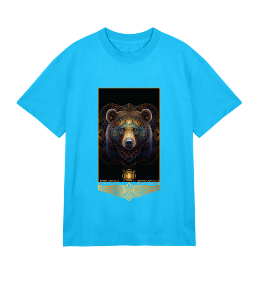 Bear Spirit Animal Mens Boxy T-Shirt