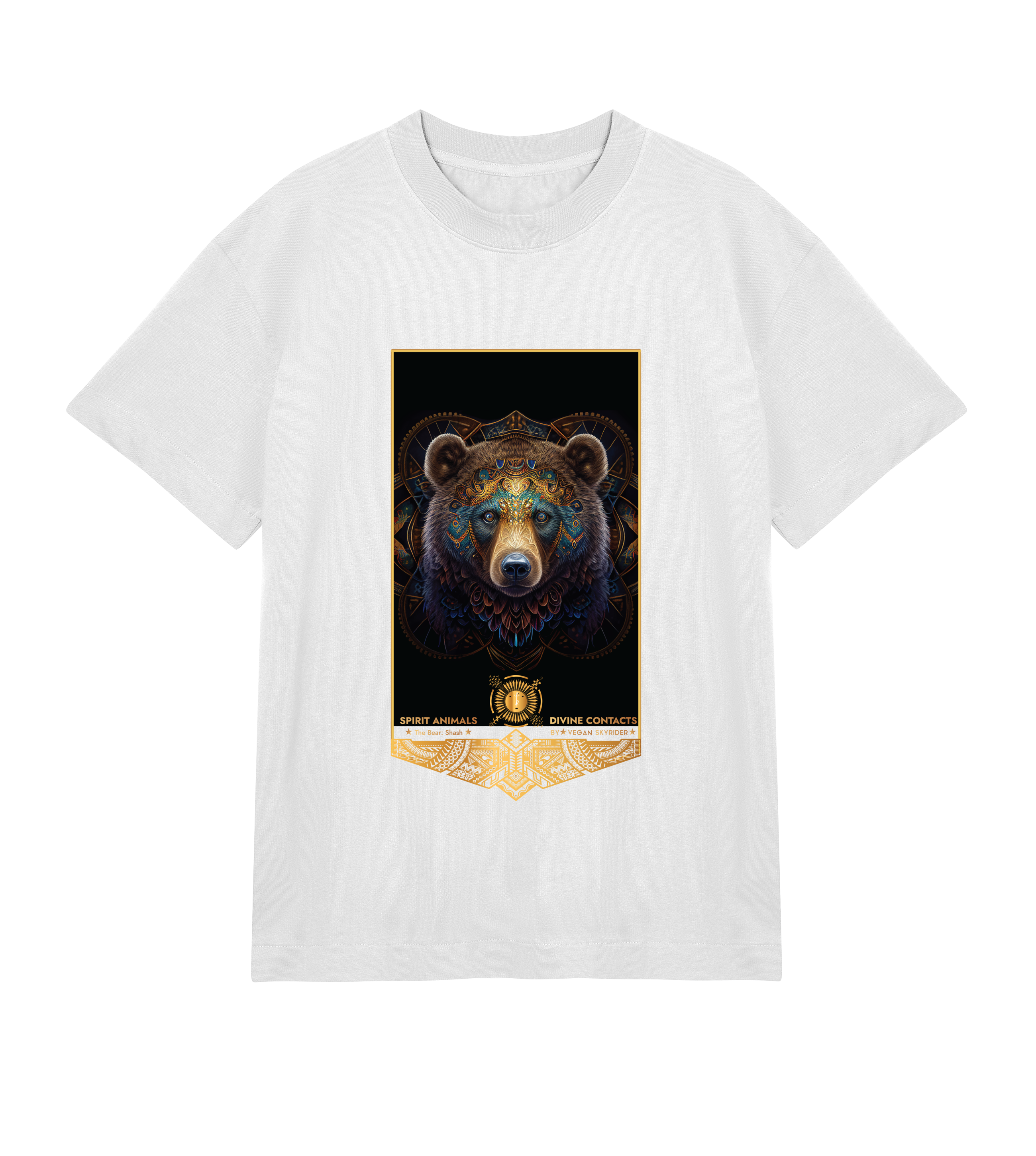 Bear Spirit Animal Mens Boxy T-Shirt
